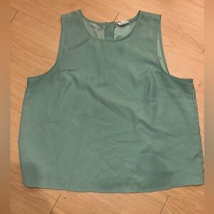 Sleeveless Green J Crew Top